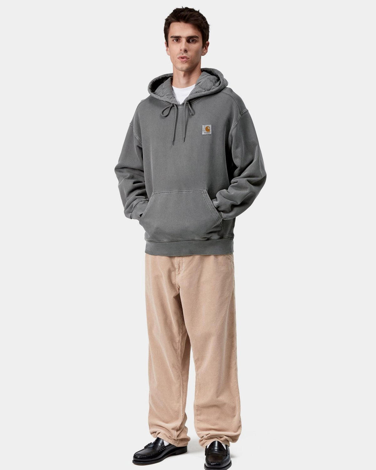 Carhartt WIP Hooded Vista Sweat - Black Garment Dyed | Carhartt WIP Sweaters & Knitwear | JEANSTORE