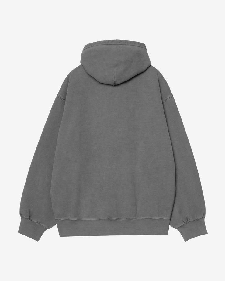 Carhartt WIP Hooded Vista Sweat - Black Garment Dyed