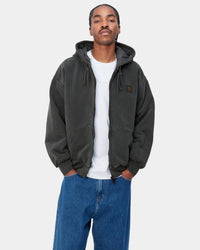 Carhartt WIP Hooded Vista Jacket - Black Garment Dyed