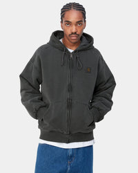 Carhartt WIP Hooded Vista Jacket - Black Garment Dyed