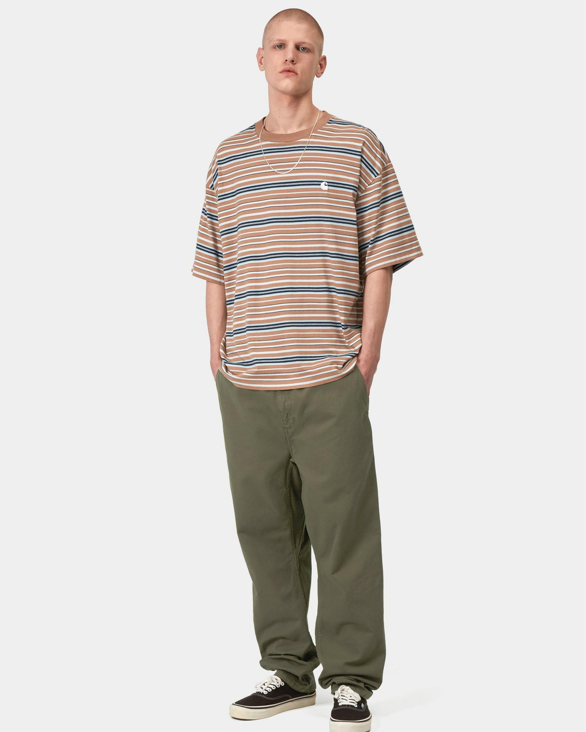 Carhartt WIP Flint Pant Regular Tapered Mens Trousers - Leaf Garment Dyed | Carhartt WIP Chinos & Trousers | JEANSTORE