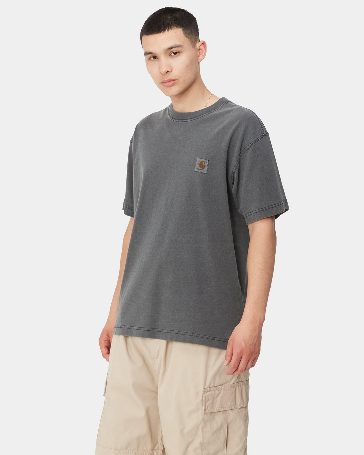Carhartt WIP S/S Nelson Tee - Black Garment Dyed | Carhartt WIP T Shirts | JEANSTORE