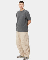 Carhartt WIP S/S Nelson Tee - Black Garment Dyed | Carhartt WIP T Shirts | JEANSTORE