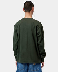 Carhartt WIP L/S American Script Tee - Raven