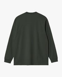 Carhartt WIP L/S American Script Tee - Raven