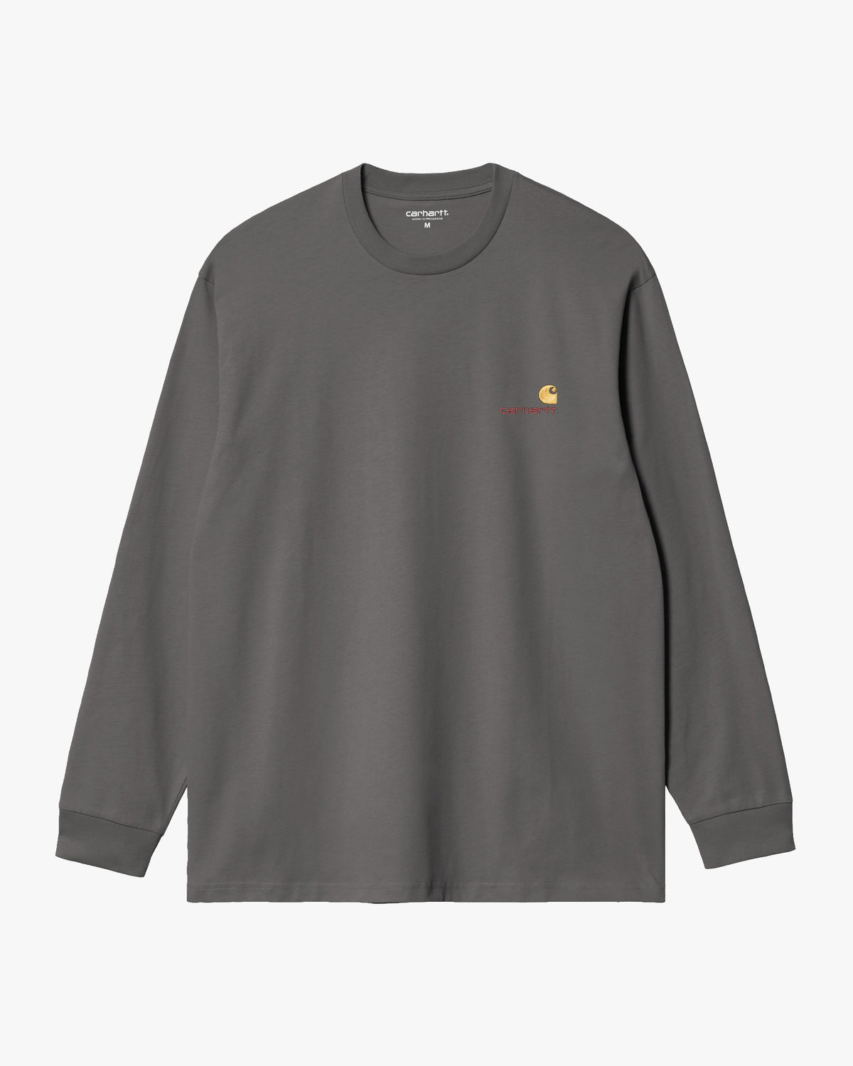 Carhartt WIP L/S American Script Tee - Graphite