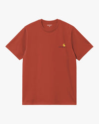 Carhartt WIP American Script Tee - Oxide Red | Carhartt WIP T Shirts | JEANSTORE
