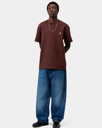 Carhartt WIP American Script Tee - Amarone