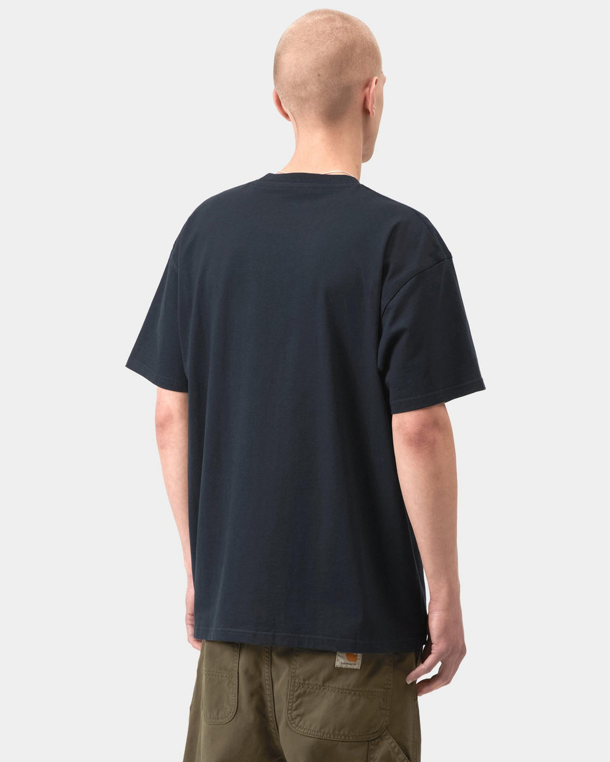 Carhartt WIP American Script Tee - Deep Night | Carhartt WIP T Shirts | JEANSTORE