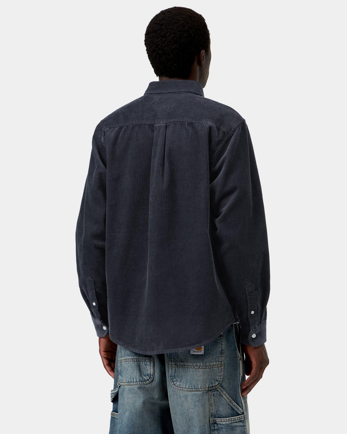 Carhartt WIP L/S Madison Cord Shirt - Dark Navy
