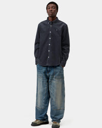 Carhartt WIP L/S Madison Cord Shirt - Dark Navy
