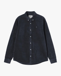 Carhartt WIP L/S Madison Cord Shirt - Dark Navy