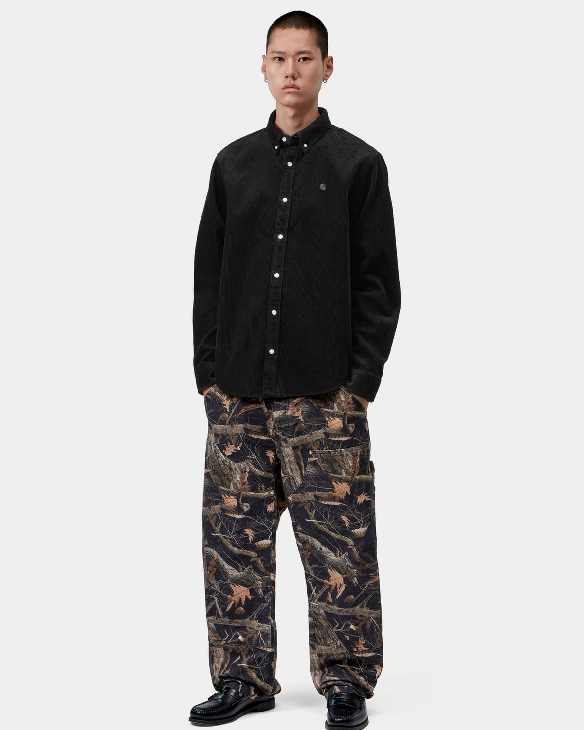 Carhartt WIP L/S Madison Cord Shirt - Soot