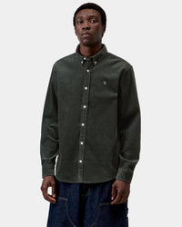 Carhartt WIP L/S Madison Cord Shirt - Raven