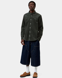 Carhartt WIP L/S Madison Cord Shirt - Raven