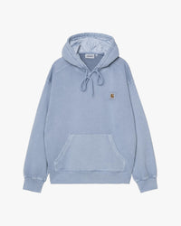 Carhartt WIP Hooded Nelson Sweat - Gentle Blue Garment Dyed | Carhartt WIP Sweaters & Knitwear | JEANSTORE