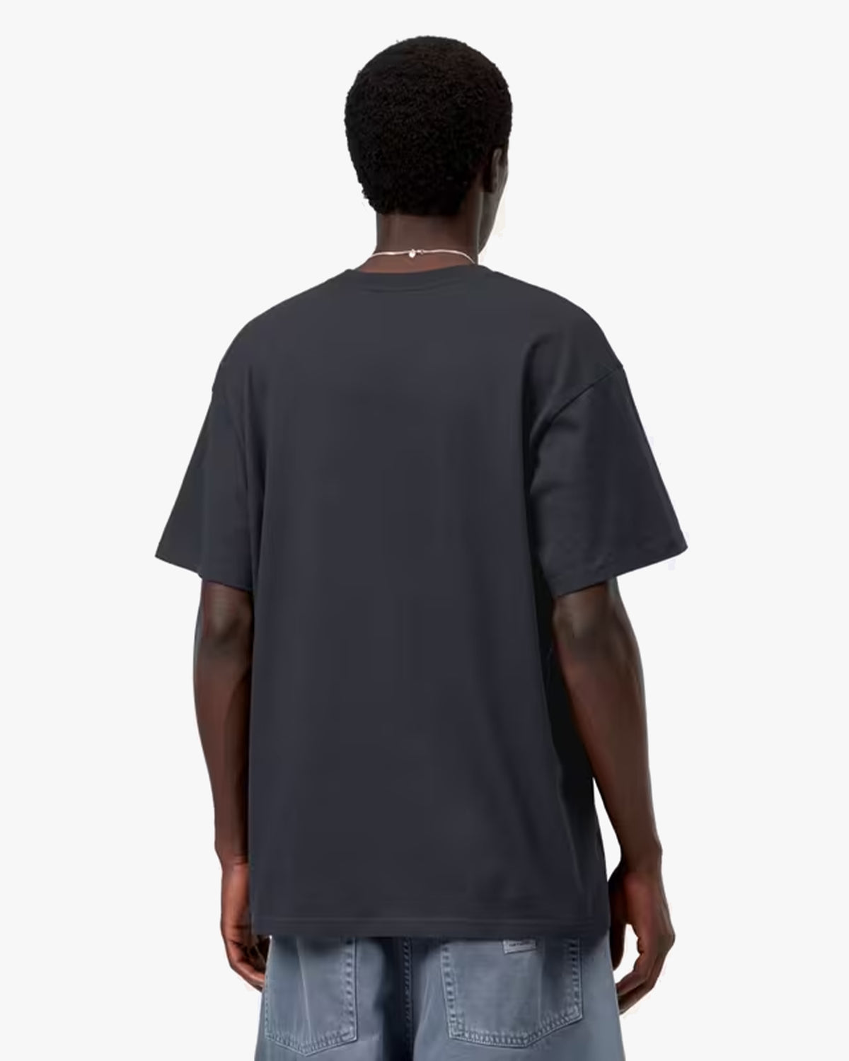 Carhartt WIP S/S Script Embroidery Tee - Dark Navy / White | Carhartt WIP T Shirts | Jeanstore