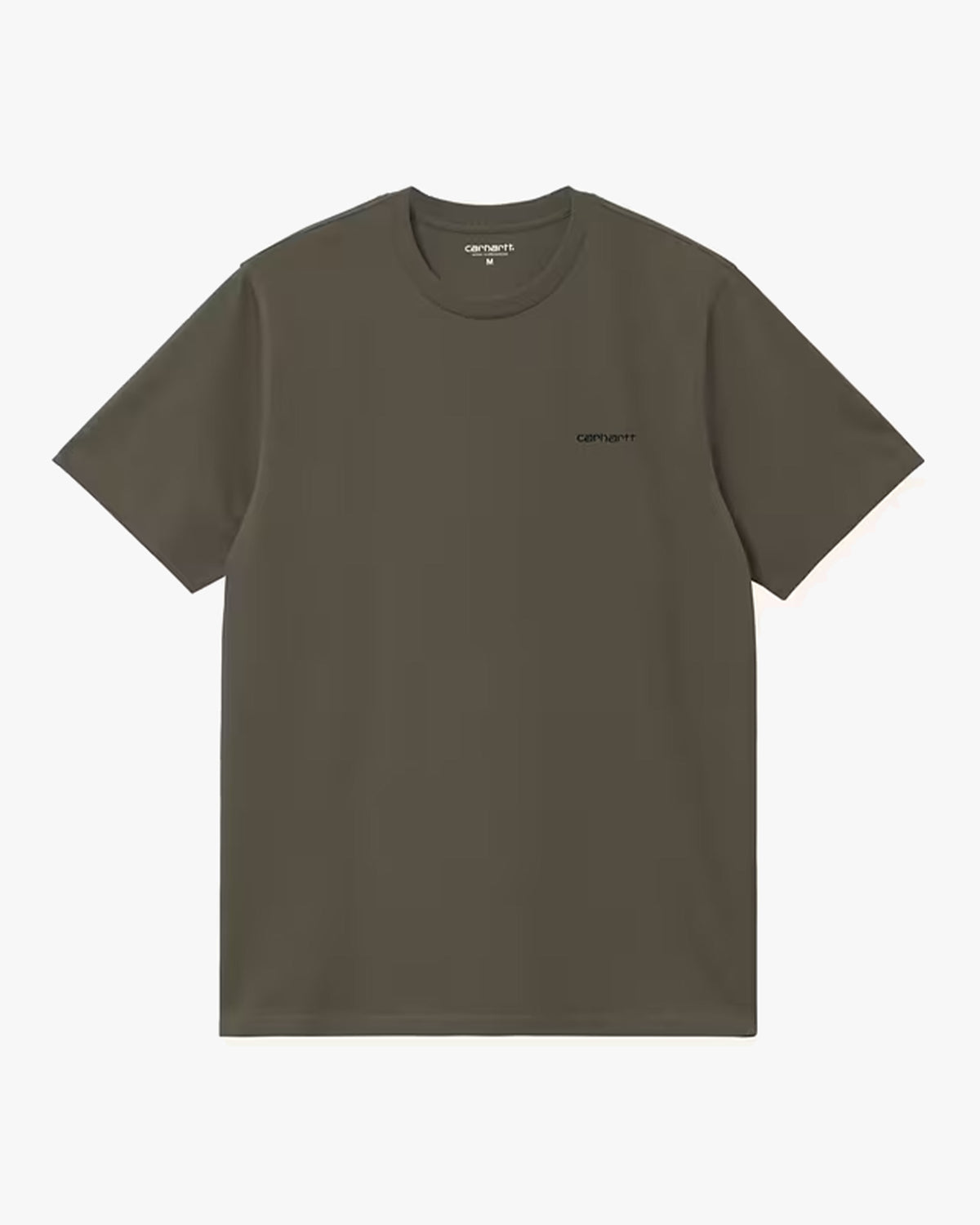 Carhartt WIP S/S Script Embroidery Tee - Cypress / Black | Carhartt WIP T Shirts | Jeanstore