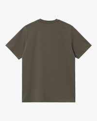 Carhartt WIP S/S Script Embroidery Tee - Cypress / Black