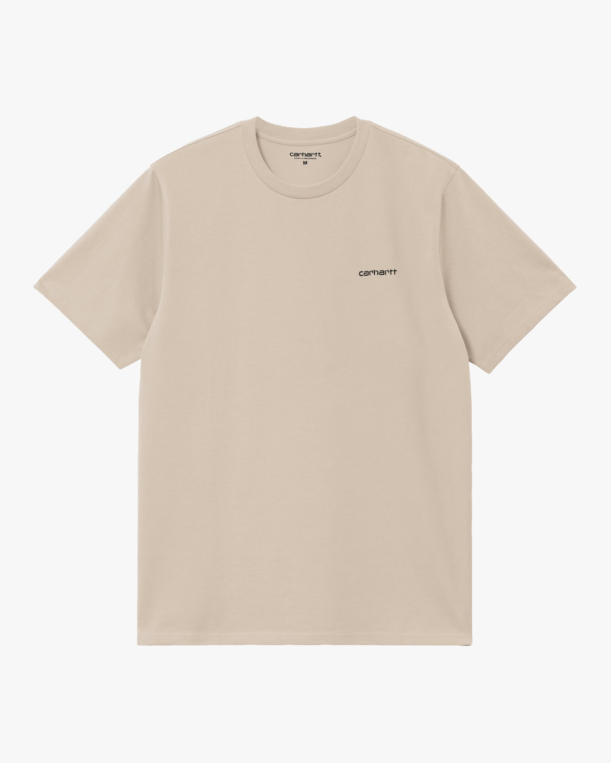 Carhartt WIP S/S Script Embroidery Tee - Fleur De Sel / Black
