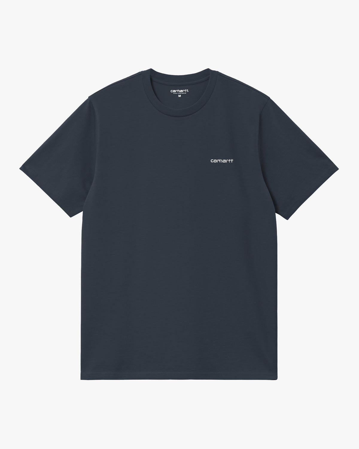 Carhartt WIP S/S Script Embroidery Tee - Deep Night / White