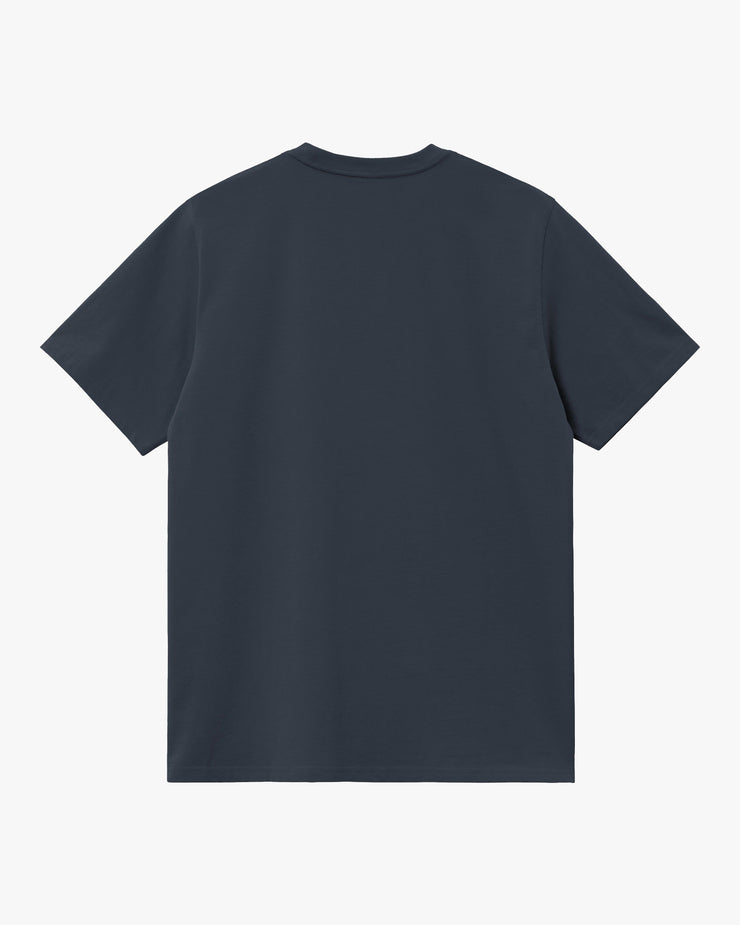 Carhartt WIP S/S Script Embroidery Tee - Deep Night / White