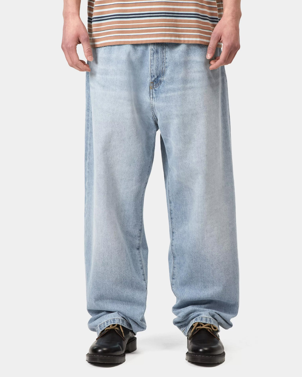 Carhartt WIP Landon Pant Loose Fit Mens Jeans - Blue Heavy Worn Bleached