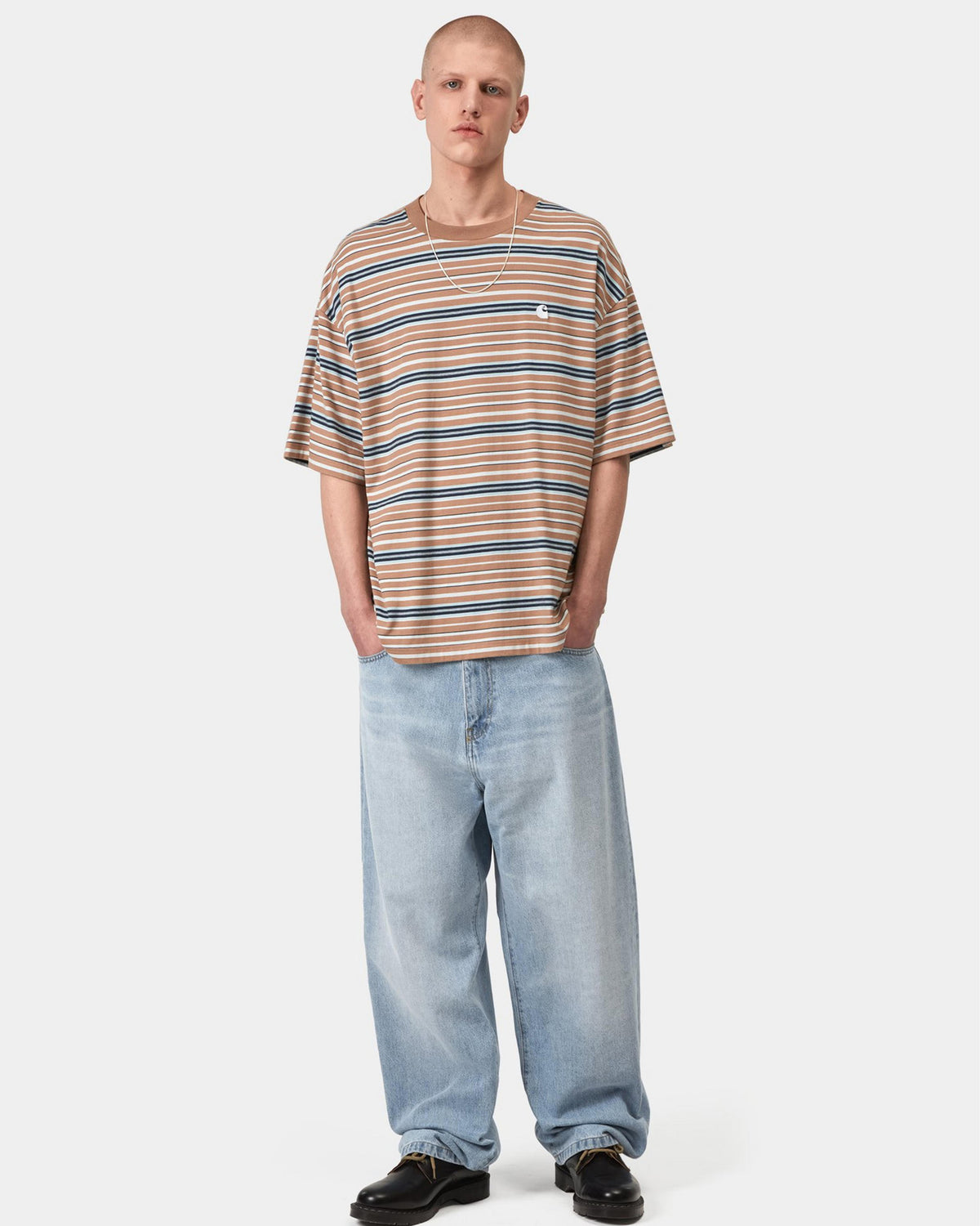 Carhartt WIP Landon Pant Loose Fit Mens Jeans - Blue Heavy Worn Bleached