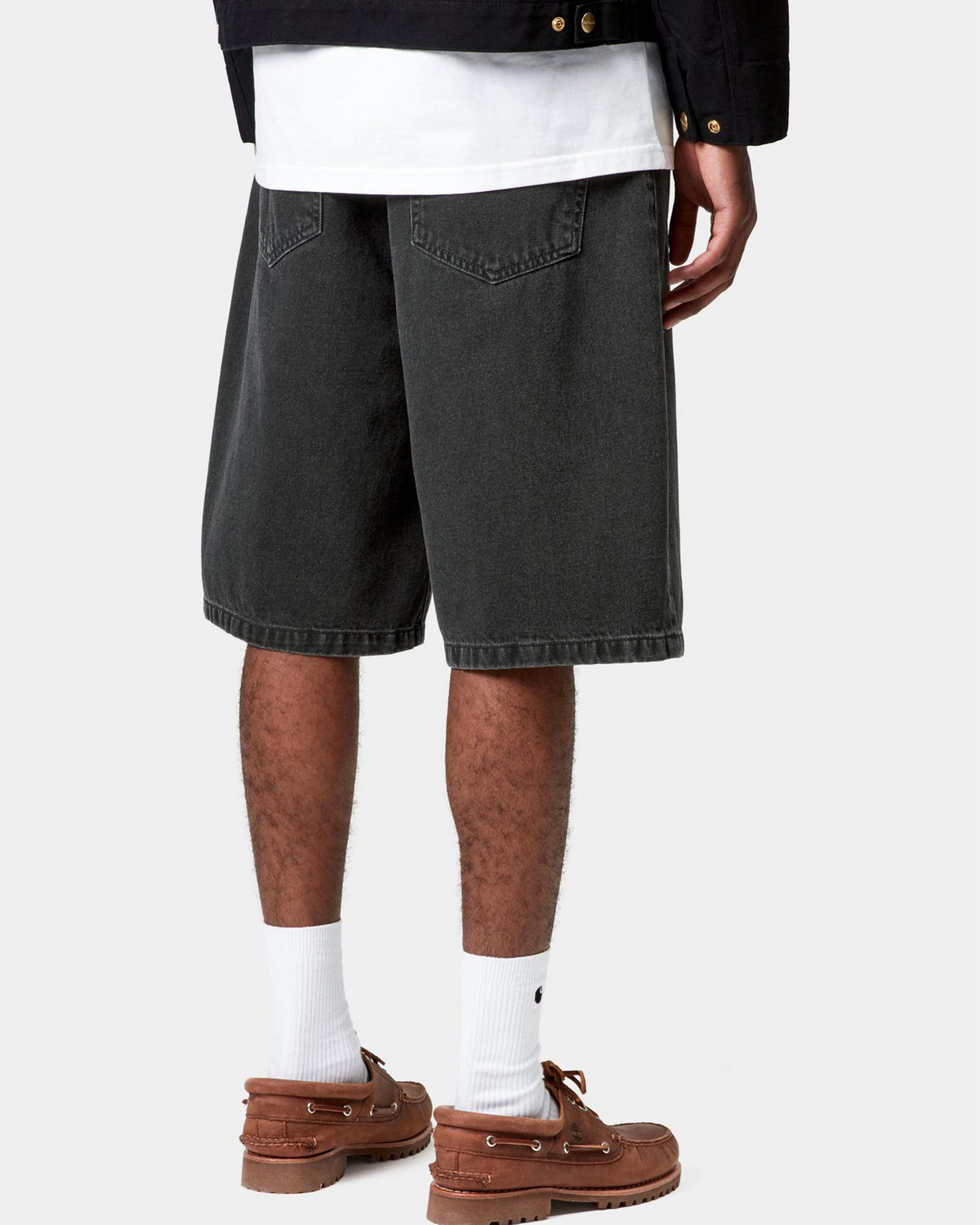 Carhartt WIP Landon Shorts - Black Stone Washed | Carhartt WIP Shorts | JEANSTORE