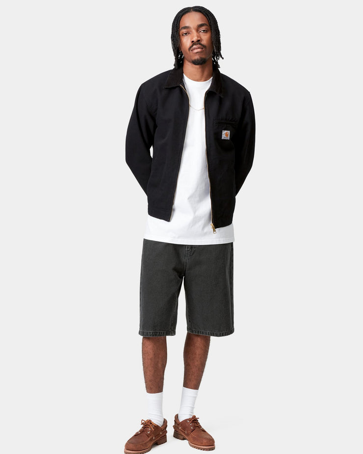 Carhartt WIP Landon Shorts - Black Stone Washed