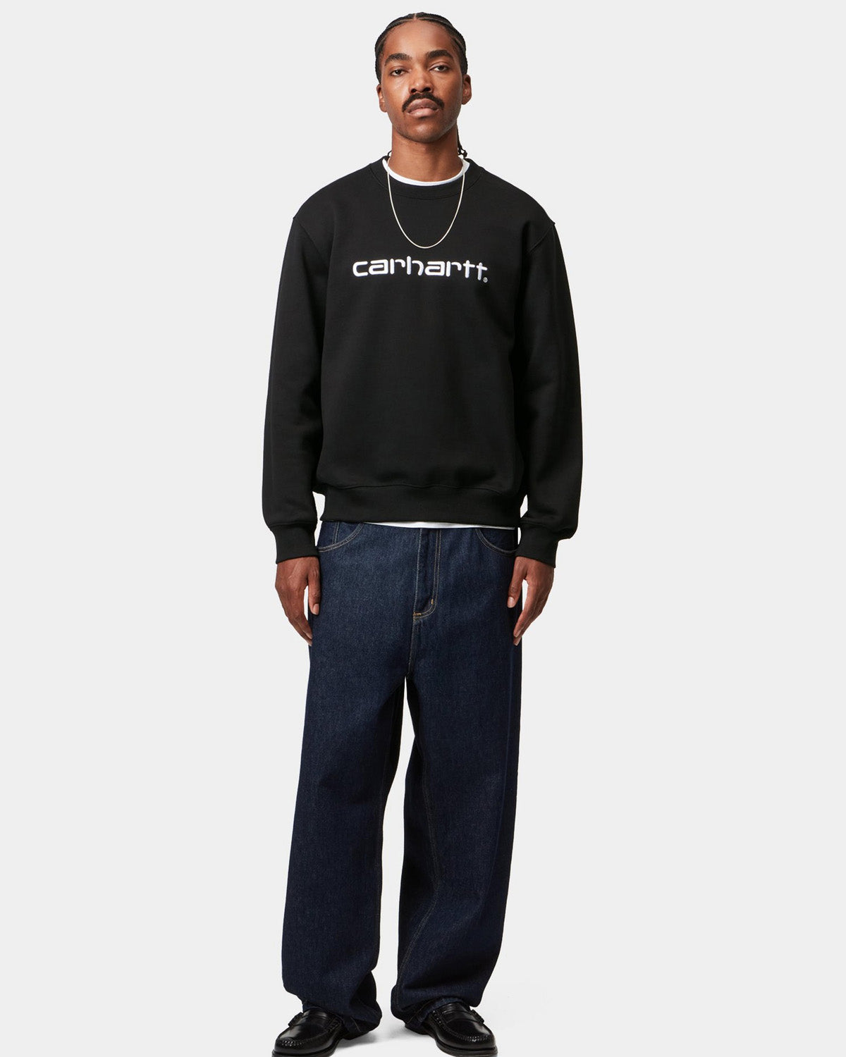 Carhartt WIP Sweat - Black / White | Carhartt WIP Sweaters & Knitwear | JEANSTORE