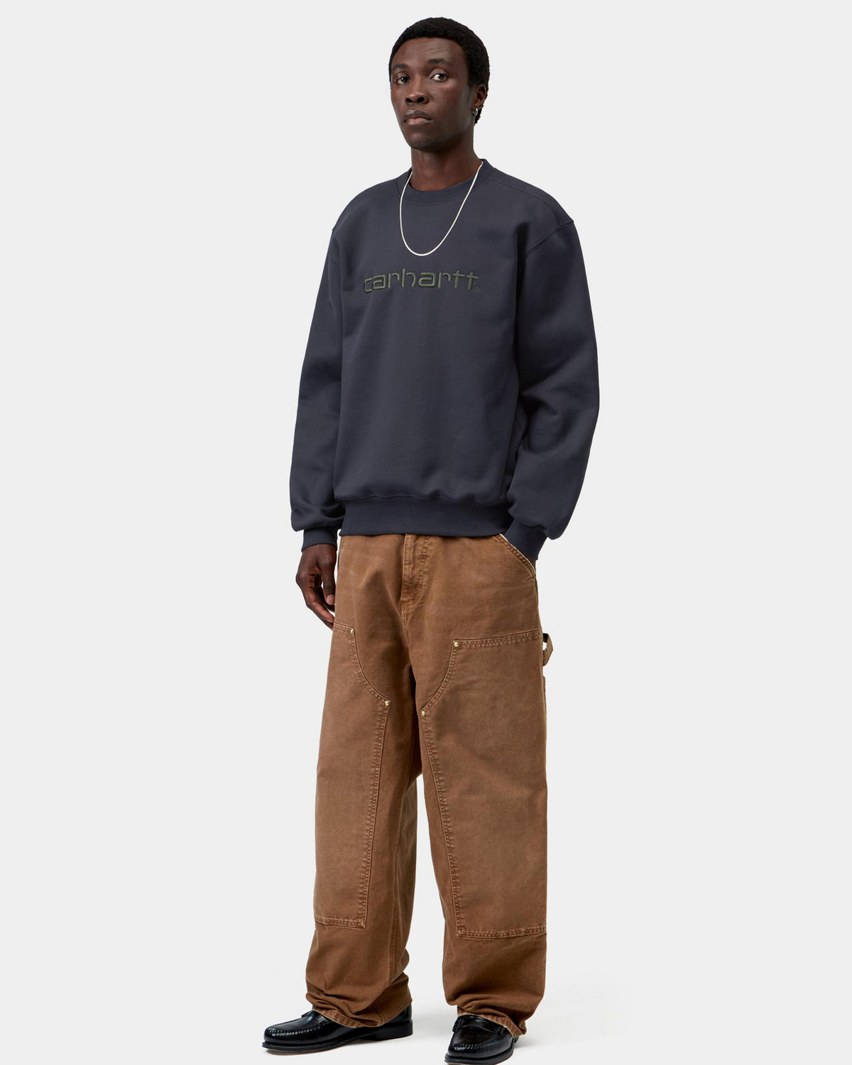 Carhartt WIP Sweat - Dark Navy / Dark Scarab