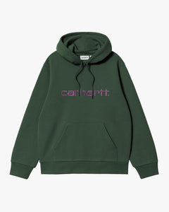 Carhartt WIP Hooded Sweatshirt - Sycamore Tree / Phlox