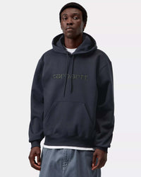 Carhartt WIP Hooded Sweatshirt - Dark Navy / Dark Scarab | Carhartt WIP Sweaters & Knitwear | Jeanstore