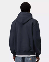 Carhartt WIP Hooded Sweatshirt - Dark Navy / Dark Scarab | Carhartt WIP Sweaters & Knitwear | Jeanstore