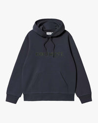 Carhartt WIP Hooded Sweatshirt - Dark Navy / Dark Scarab | Carhartt WIP Sweaters & Knitwear | Jeanstore
