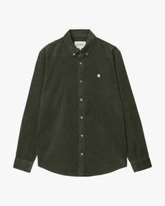 Carhartt WIP L/S Madison Fine Cord Shirt - Opuntia / Wax