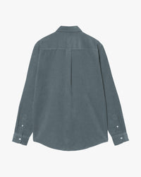 Carhartt WIP L/S Madison Fine Cord Shirt - Cozy Blue / Wax