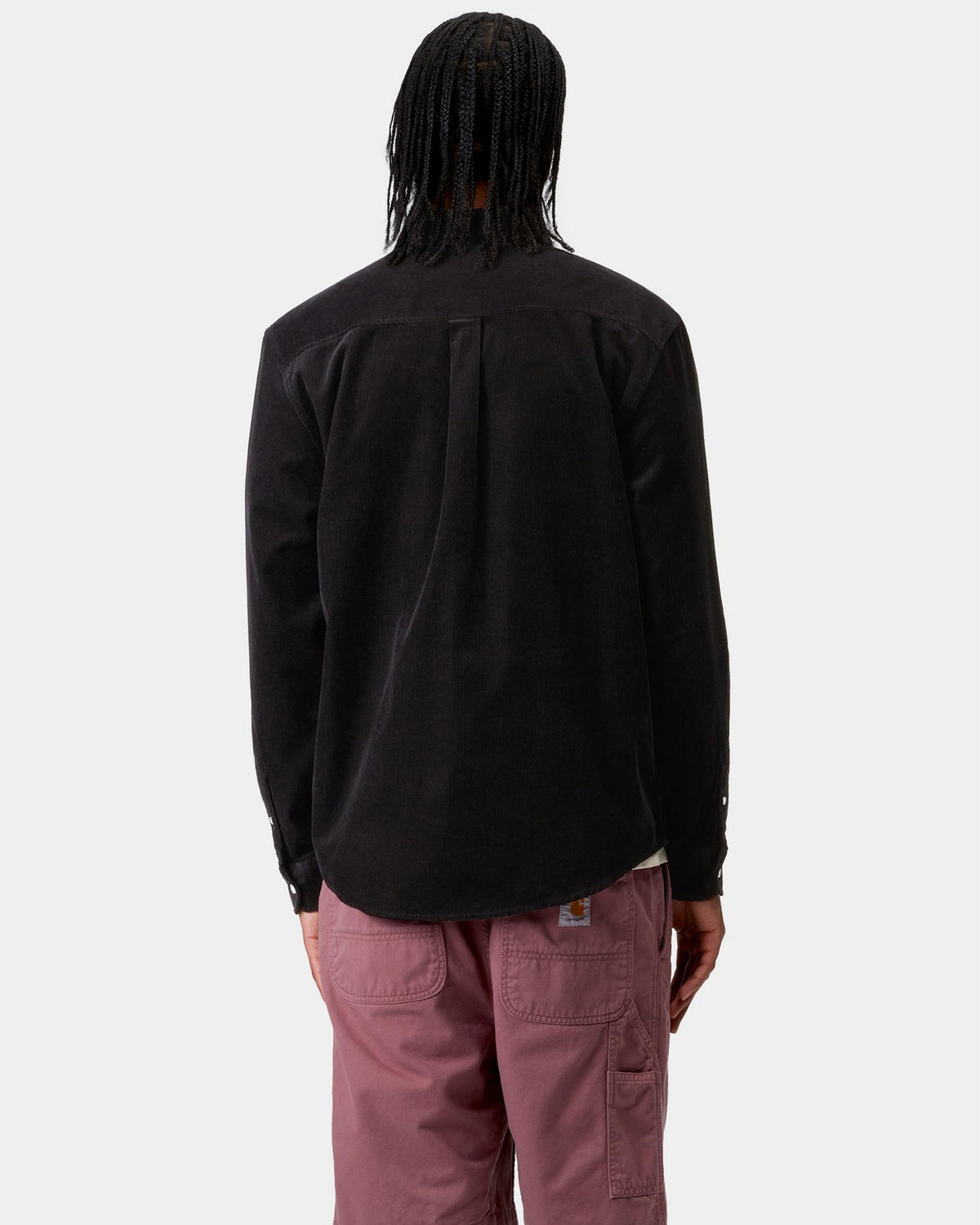 Carhartt WIP L/S Madison Fine Cord Shirt - Black / Wax | Carhartt WIP Shirts | JEANSTORE