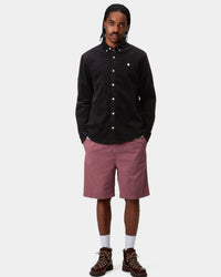 Carhartt WIP L/S Madison Fine Cord Shirt - Black / Wax | Carhartt WIP Shirts | JEANSTORE