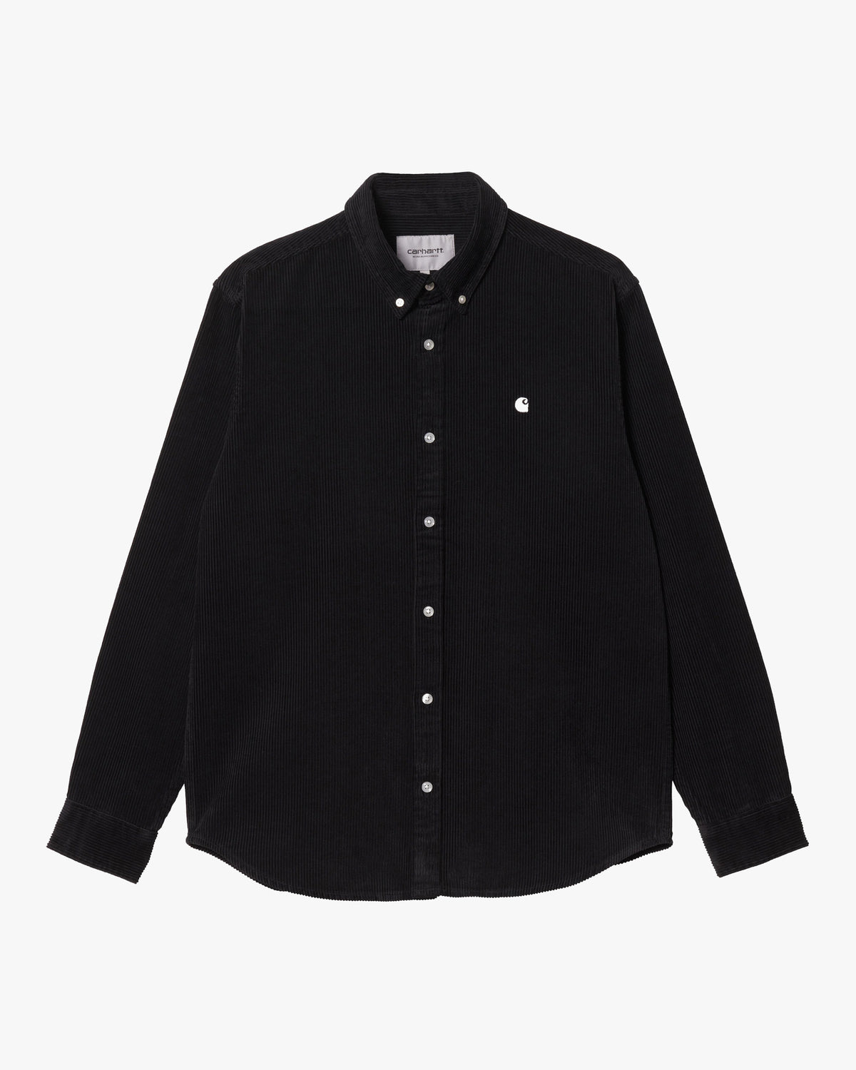 Carhartt WIP L/S Madison Fine Cord Shirt - Black / Wax | Carhartt WIP Shirts | JEANSTORE