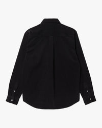 Carhartt WIP L/S Madison Fine Cord Shirt - Black / Wax | Carhartt WIP Shirts | JEANSTORE