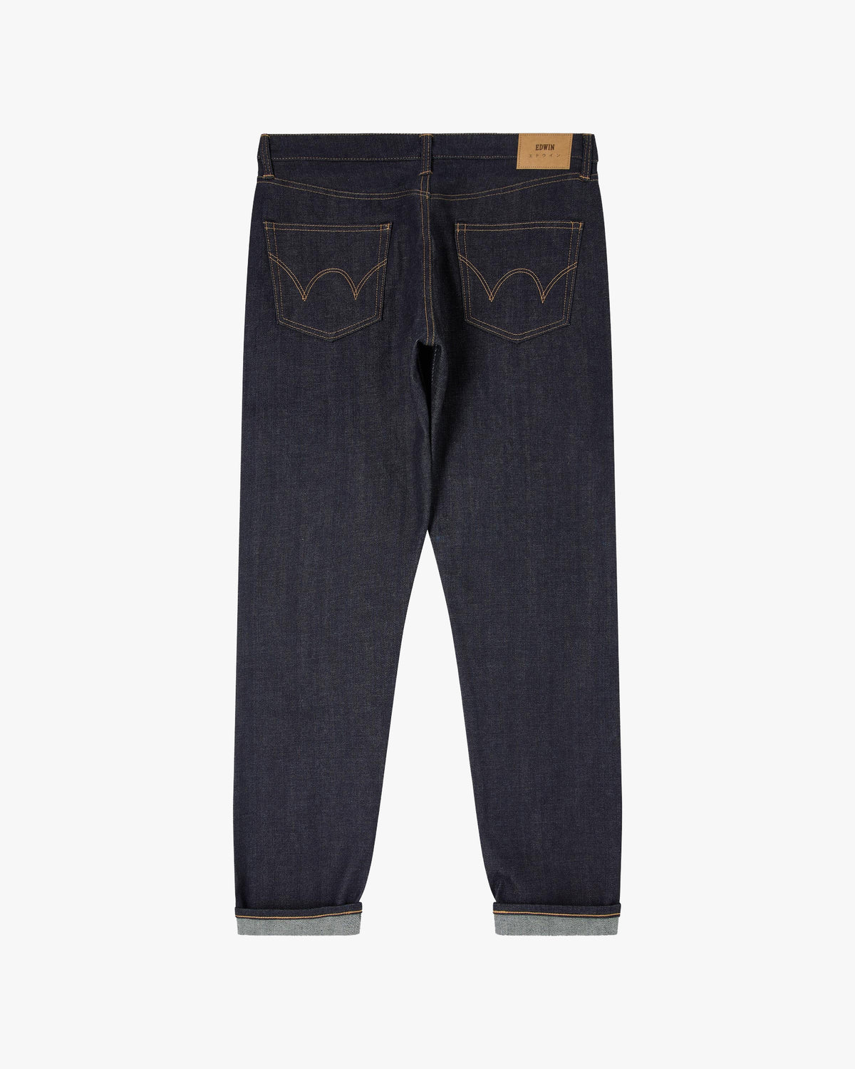 Edwin Made In Japan Regular Tapered Mens Jeans - 14oz Kurabo Recycled Red Selvage Denim / Blue Unwashed | Edwin Jeans | JEANSTORE