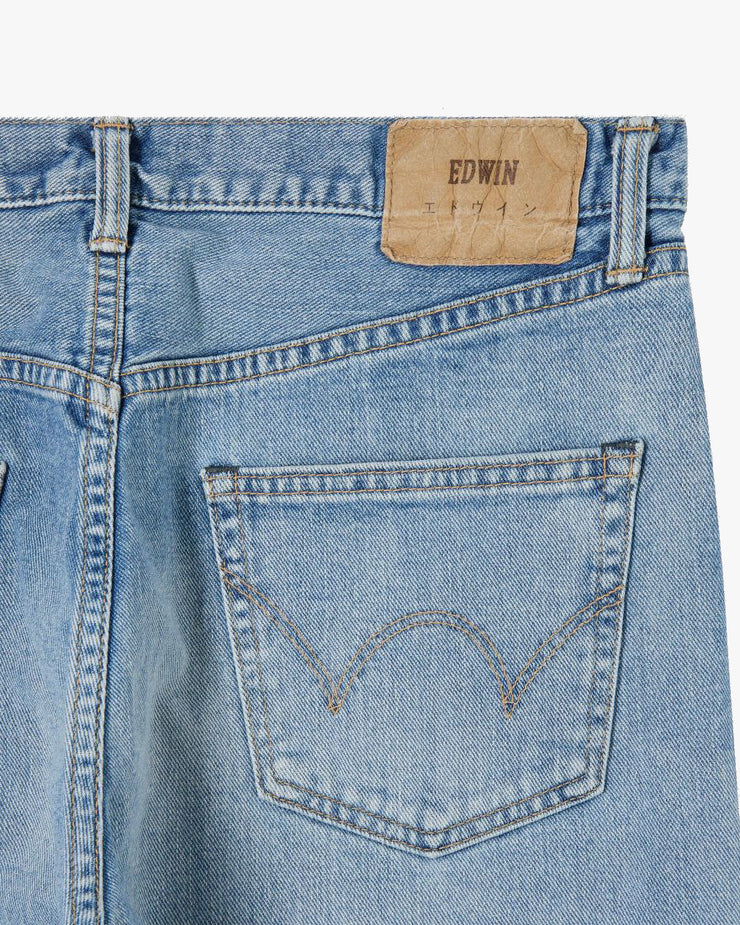 Edwin Made In Japan Regular Tapered Mens Jeans - 12.5oz Kaihara Yoshiko Left Hand Denim / Blue Light Used