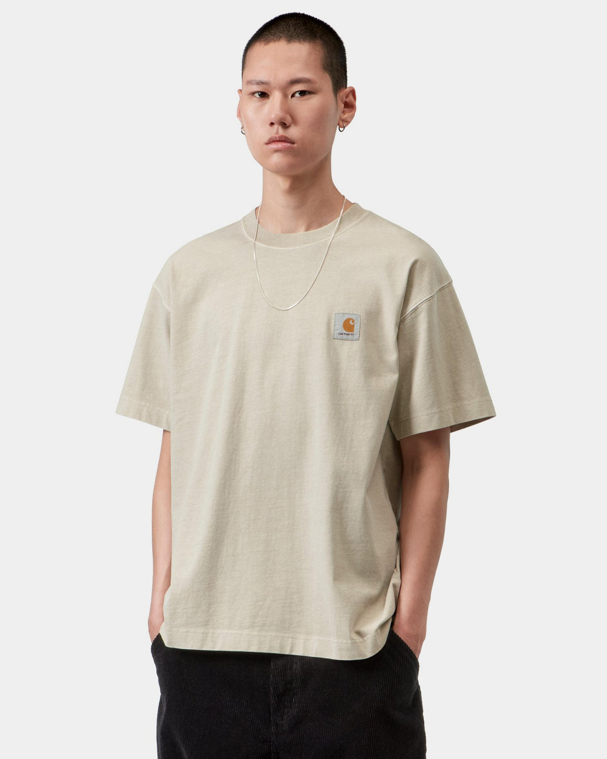Carhartt WIP Vista Tee - Fleur De Sel Garment Dyed