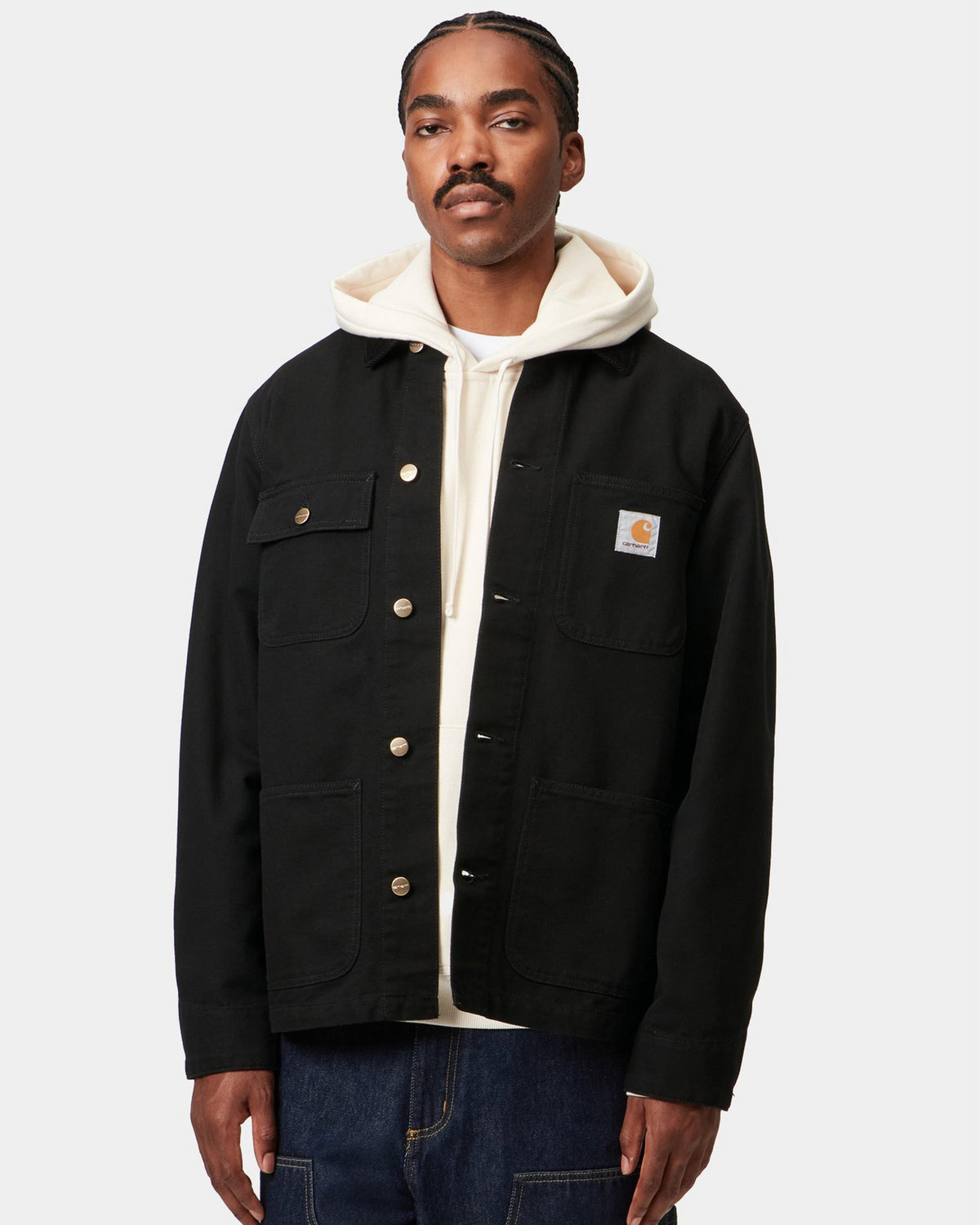 Carhartt WIP Michigan Coat Summer - Black / Black Rinsed