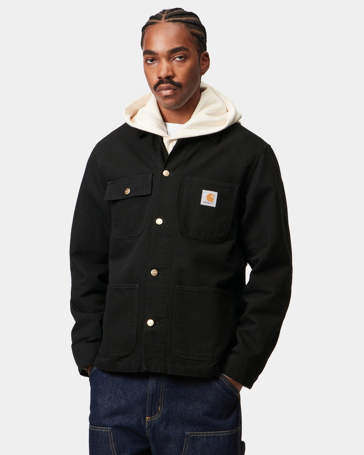 Carhartt WIP Michigan Coat Summer - Black / Black Rinsed