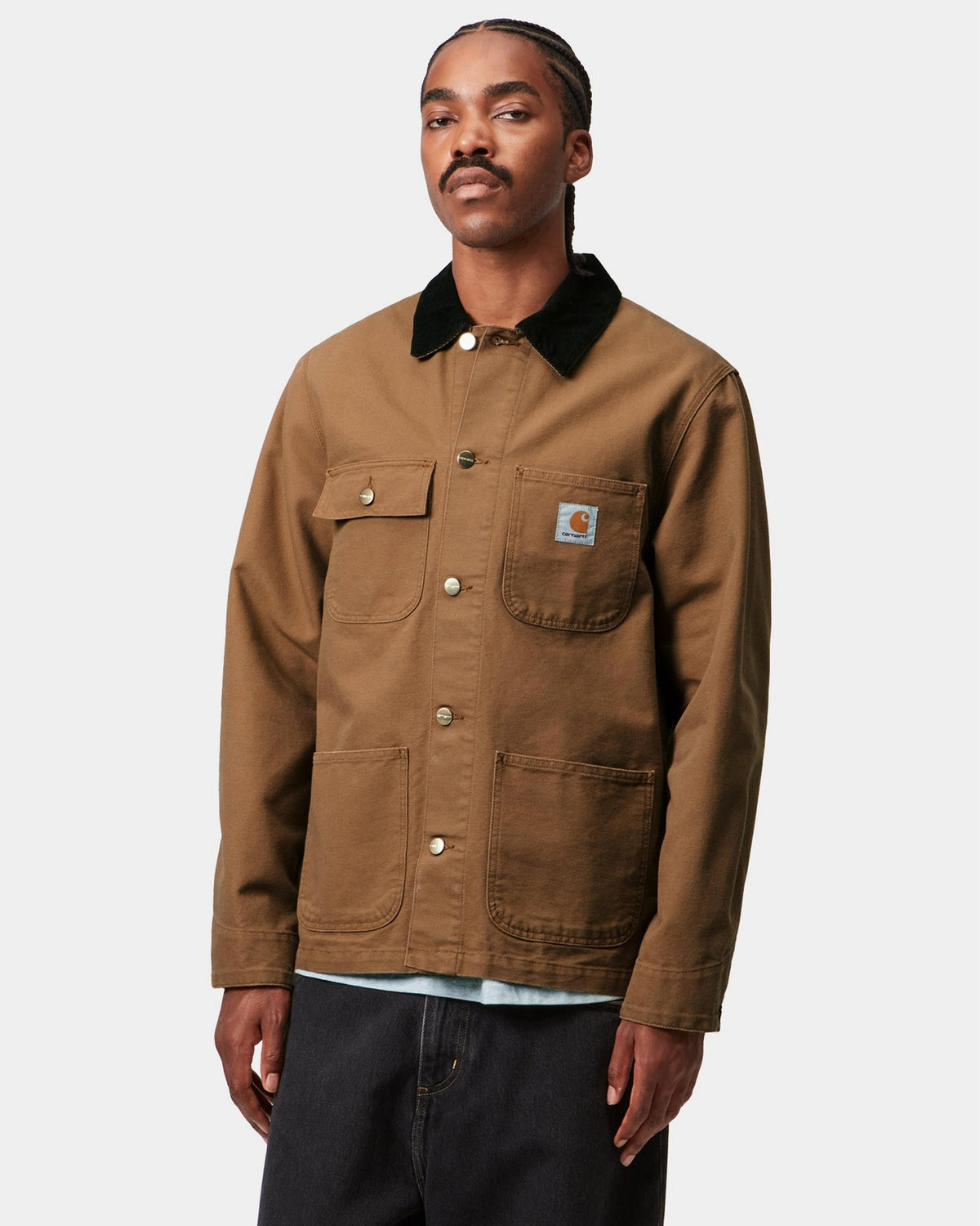 Carhartt WIP Michigan Coat Summer - Hamilton Brown / Tobacco Rigid