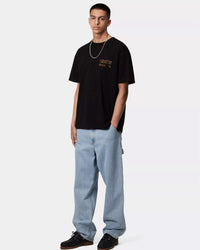 Carhartt WIP Single Knee Pant Relaxed Fit Mens Jeans - Blue Heavy Stone Bleached