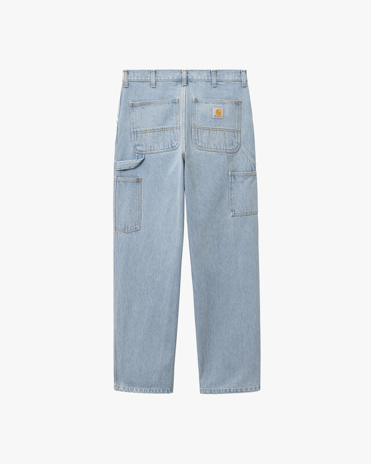 Carhartt WIP Single Knee Pant Relaxed Fit Mens Jeans - Blue Heavy Stone Bleached